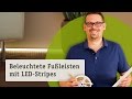 LED Lichtleiste als Fußbodenbeleuchtung: Mit Delta Profil und LED Strips