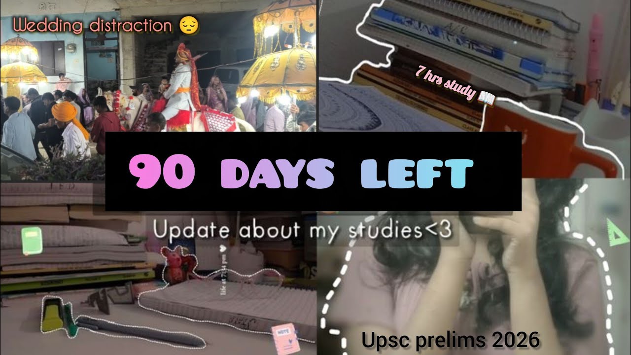 90 days left | UPSC prelims 2026 | Daily study update ( Accountability ...