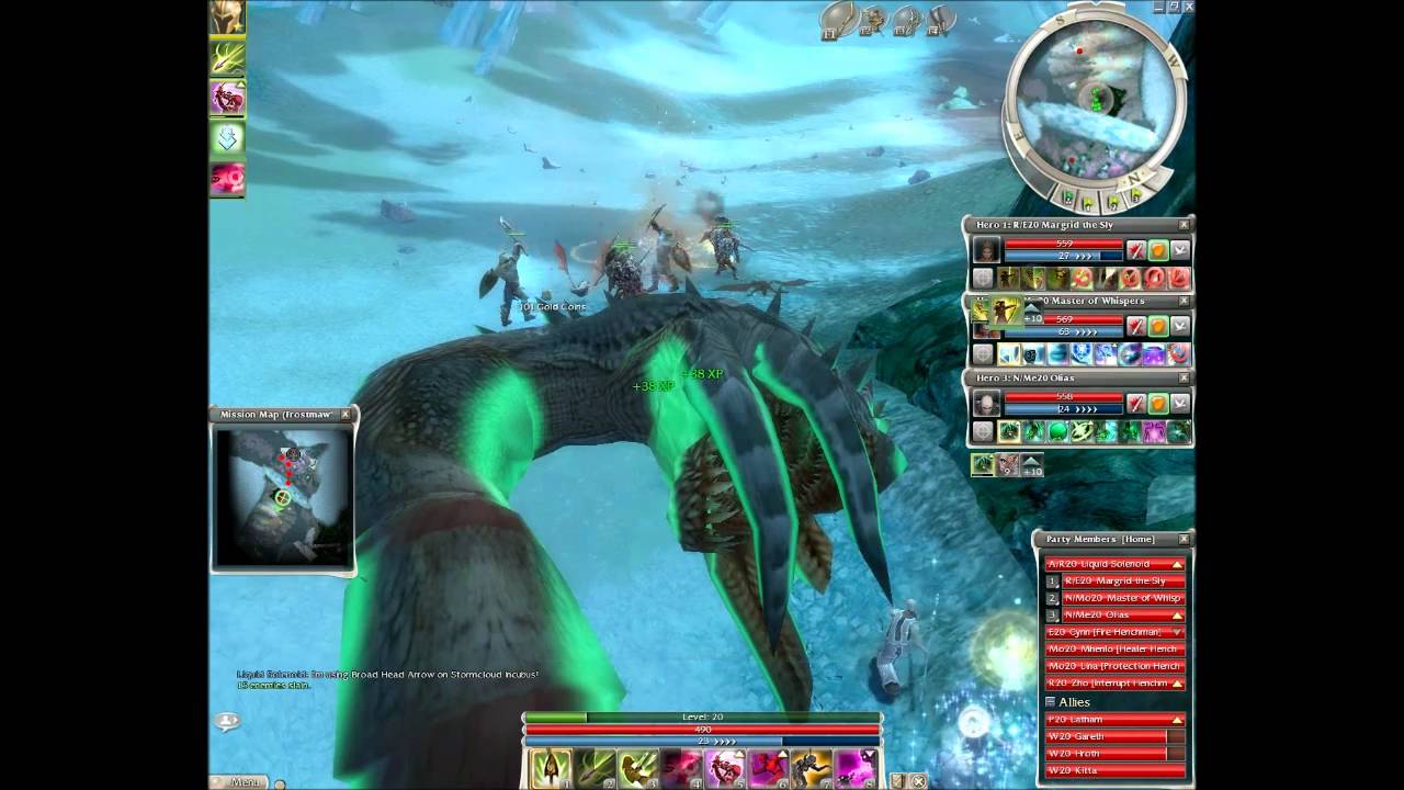 Guild Wars Eye of the North Dungeons Walkthrough #6 Frostmaw's Burrows (3/4) [Hard Mode]