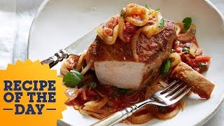 Recipe of the Day: Giada's Pork Chops with Fennel and Caper Sauce | Food Network