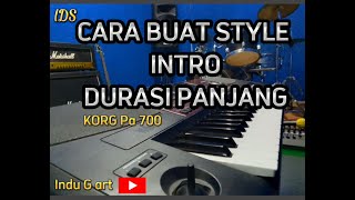 cara buat style durasi panjang korg pa700