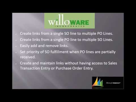 SOP POP MultiLink by WilloWare for Microsoft Dynamics GP