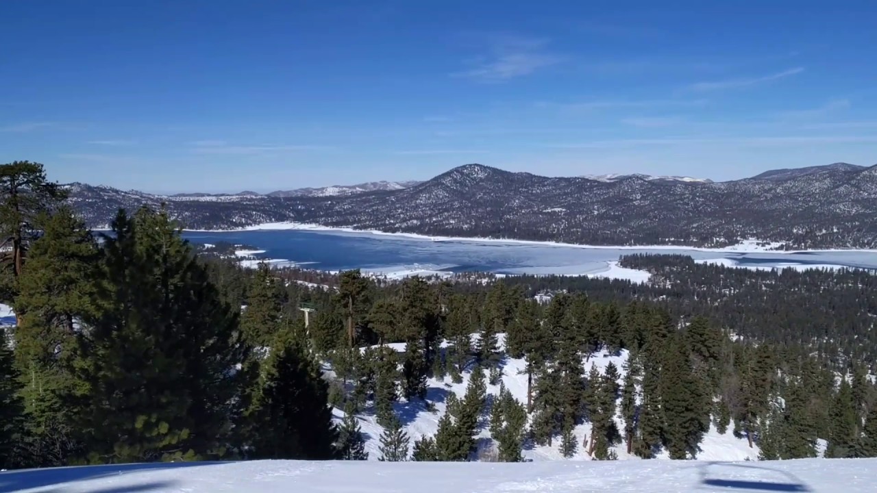 Snow Summit view of Big Bear lake YouTube