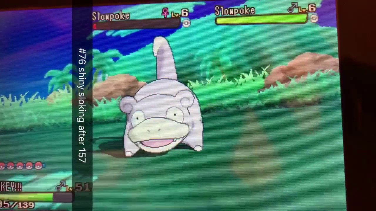 #77 shiny slowking after 157 sos no shiny charm