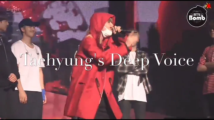 Taehyung's Deep Voice Compilation (Live)