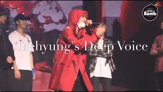 Taehyung's Deep Voice Compilation (Live)