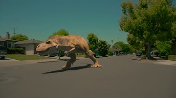 T. Rex in the Suburbs - Blender 2.8 Cycles Animation & 3D Composite