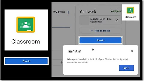Turning in Assignments on Google Classroom