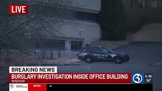 VIDEO: Burglary investigation underway at office building in Windsor