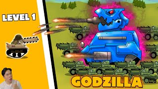 PobbRose Xe tăng LƯỚI CƯA vs Xe tăng GODZILLA (Thánh xe tăng) | Age of Tanks Warriors ✔ screenshot 3