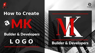 Creating the MK Builder & Developers Logo on Adobe Illustrator | DesignTech Studio #Builder #logo