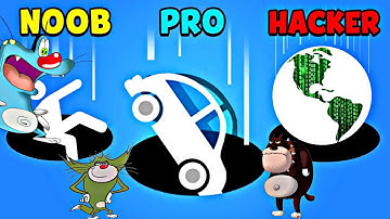 NOOB vs PRO vs HACKER | In Hole.iO | With OGGY And JACK  | VICKY INDIAN GAMER