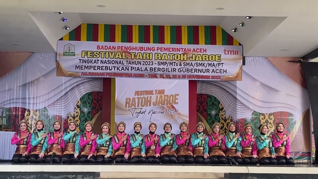 Festival Tari Ratoh Jaroe TMII, Anjungan Aceh, 22 November 2023 - SMPN 207 Jakarta Barat