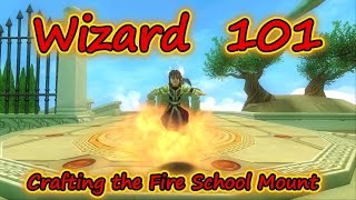 Wizard101: Test Realm  - The New Fire School Crafted Mount
