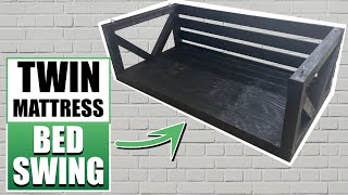 How To Make A Bed Swing | Twin Mattress Porch Swing Bed
