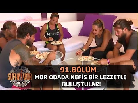 Survivor 2018  | 91. Bölüm |  Mor Odada Nefis Bir Lezzetle Buluştular!