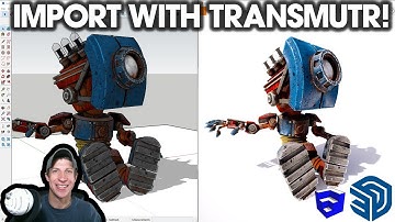 Import External Models to SketchUp with TRANSMUTR! (FBX, OBJ, 3DS, etc!)