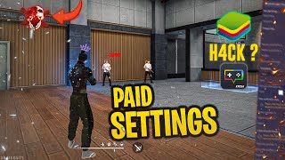 Paid Settings : How get 99% headshot in Free Fire on Bluestacks 5 | Msi 5 | (HD)