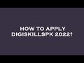 How to apply digiskillspk 2022