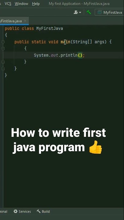 how to write first java program from intelliJ.. #javaprogramming #java ...