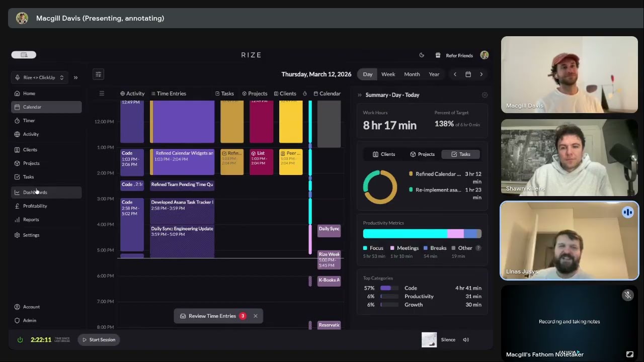 How Agencies Track Client Profitability Automatically (Rize Weekly Demo)