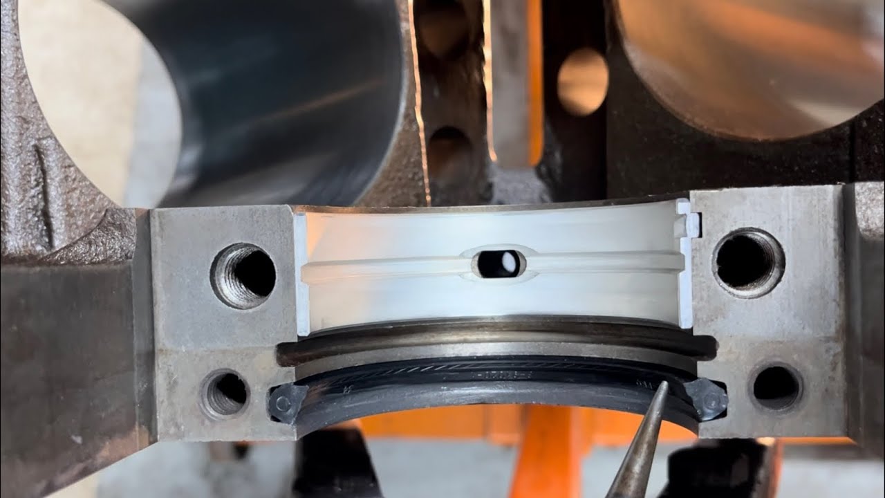 440 v8 mopar engine rebuild step 5 rear main seal youtube
