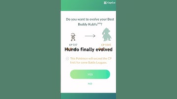 Finally evolved my hundo Kubfu!             #pokemongo