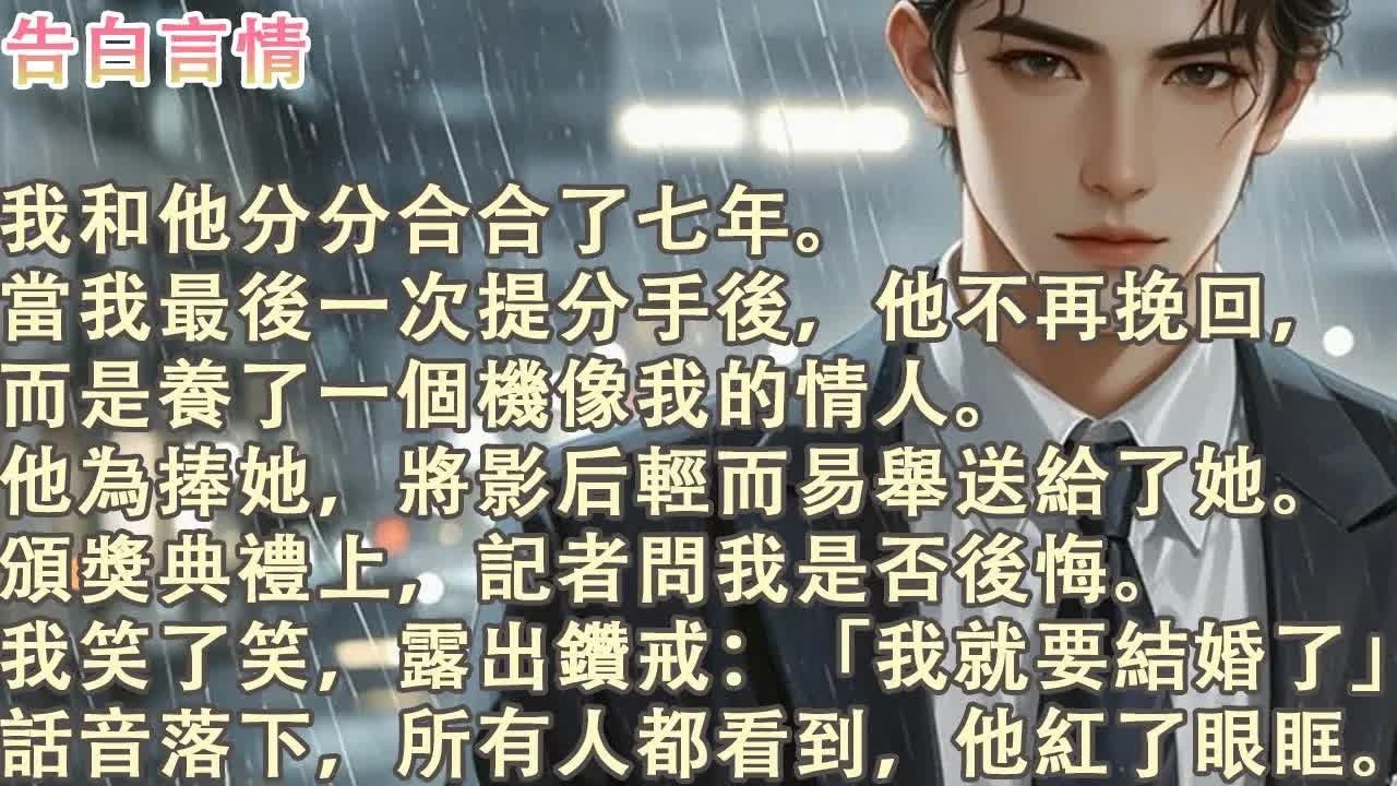 分手后，他养了个像我的情人 #完结 #一口气看完 #小说推荐 #言情 #白月光 #替身