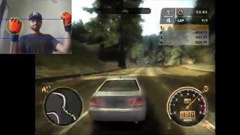Playing NFS MostWanted with hand gestures