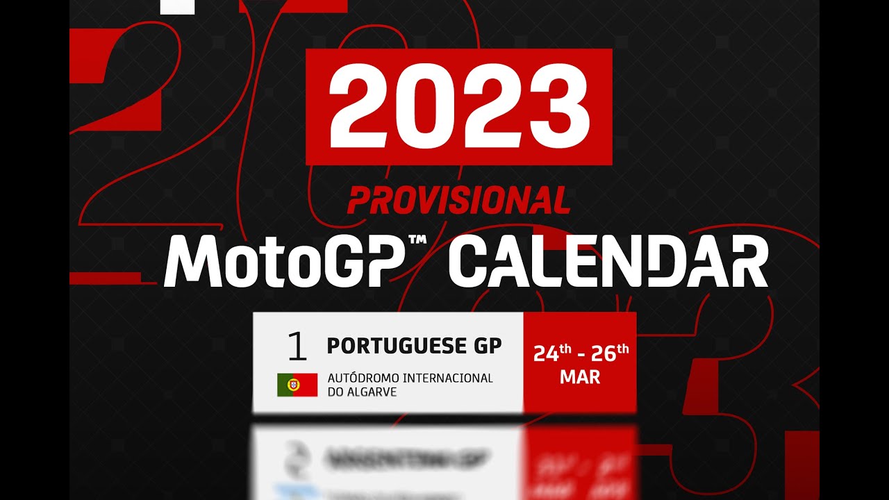 2023 MotoGP™ Provisional Calendar 🗓️ #MotoGP2023