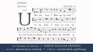 INTROIT • 1st Sunday of Advent • SIMPLE ENGLISH PROPERS