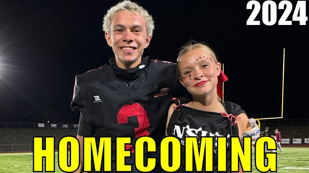 HIGH SCHOOL HOMECOMING FOOTBALL GAME 2024 🏈 VARSITY PLAYER and CHEERLEADER