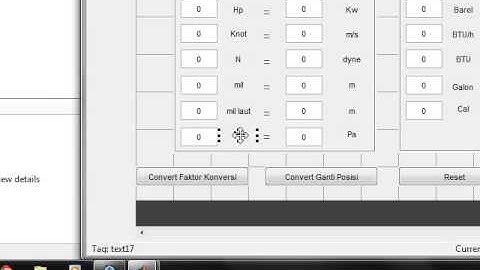 Tutorial Pemrograman Matlab Faktor Konversi oleh Fauzan Fahmi bersama Bpk  Ronald M Hutauruk