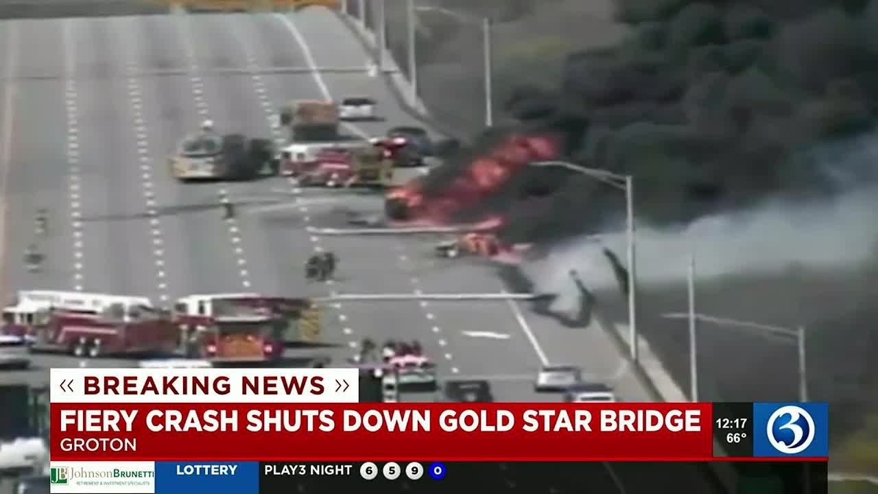 BREAKING Person killed in fiery Gold Star bridge crash YouTube