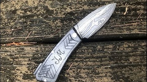 meteor forging part 2: finishing the meteorite folding knife.