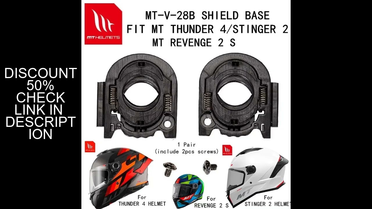 MT helmet parts MT THUNDER 4 REVENGE 2 S STINGER 2 shield base holder parts MT-V-28B/MT-V-14B shield