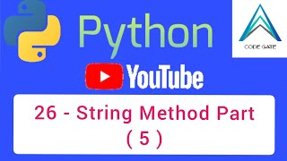 ٢٦ - شرح String Method Part ( 5 )