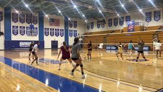 Setter training with Coach Mattera