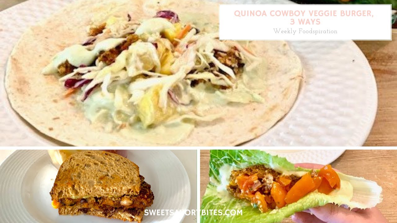 Quinoa Cowboy Veggie Burger, 3 Ways YouTube