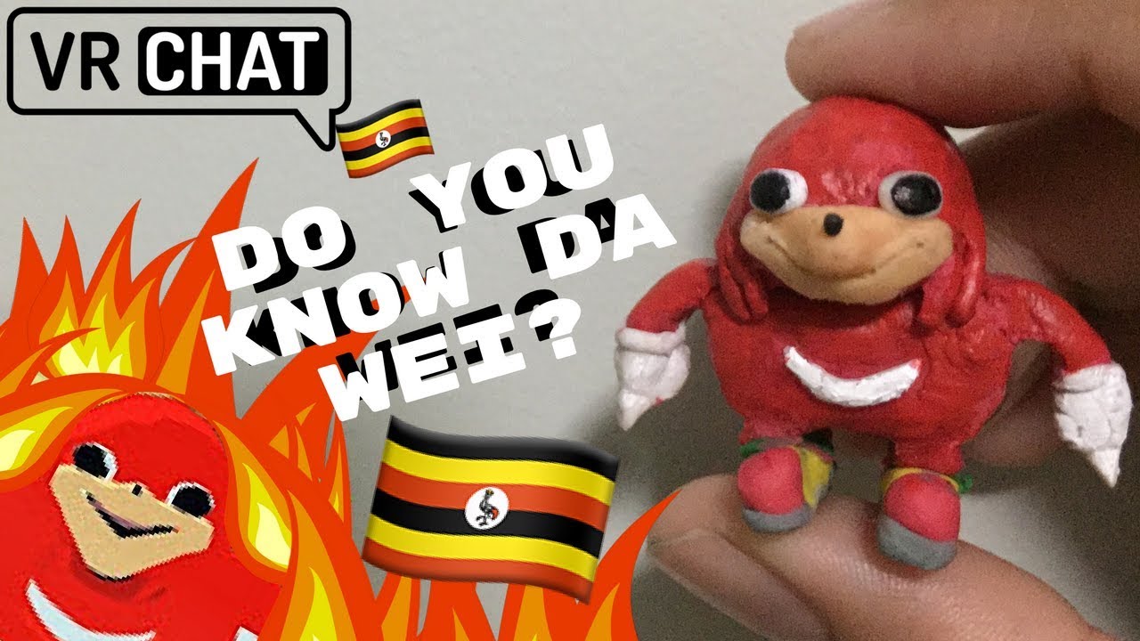 DIY ugandan knuckles from "VR chat" - clay tutorial.