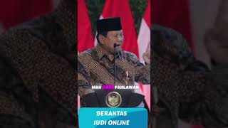 Presiden Prabowo Tegas Memberantas Judi Online