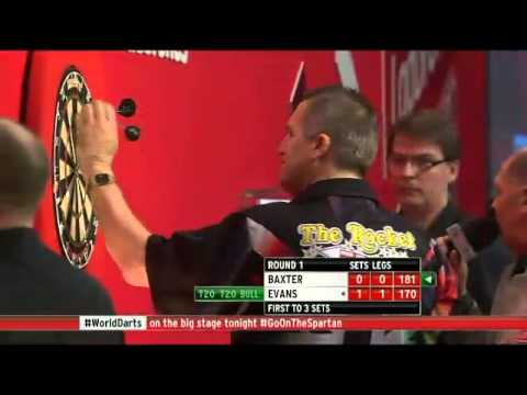 Ronnie Baxter vs Ricky Evans - PDC World Darts Championships 2014 First Round