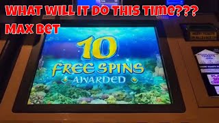 Majestic Sea Slot Machine Bonus-WTH ? #casino #slots #bonus