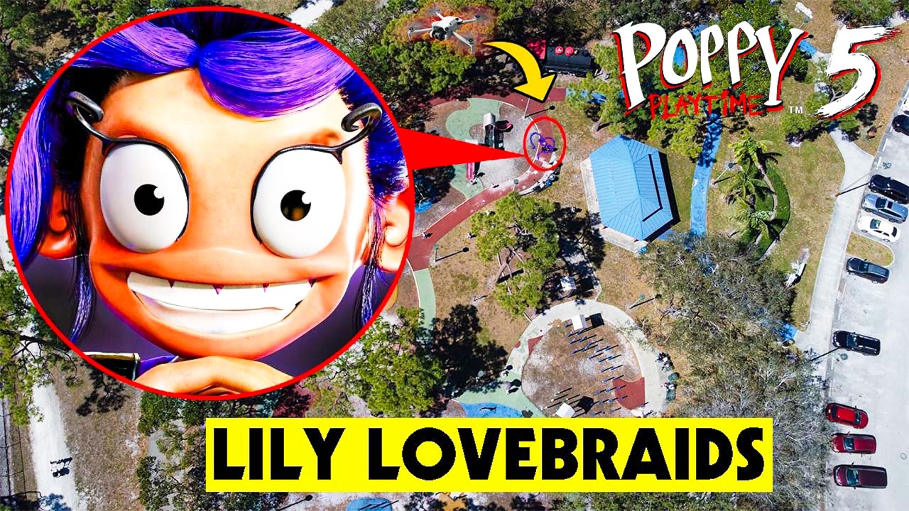 DRONE CATCHES LILY LOVEBRAIDS POPPY PLAYTIME 5 IN REAL LIFE!!