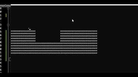 2D Platformer Game made in Console Application [C#]