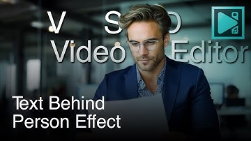 How to Create the Text behind Person Effect in VSDC