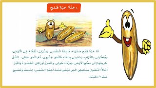 رحلة حبة قمح لغتي الصف الثاني ف2| رحلة حبة قمح لغتي ثاني ابتدائي| المنهج السعودي|تعليم الاطفال اللغة