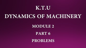 KTU | DYNAMICS OF MACHINERY|DOM | MODULE 2 | PART 6 | PROBLEMS ON DYNAMICALLY EQUIVALENT SYSTEM
