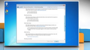 Windows® 7: Turn Public Folder Sharing on or off