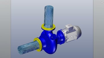 SOLIDWORKS Composer Flow Animations | Centrifugal Pump Flow Animation